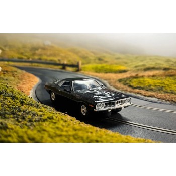 Scalextric C4595 Plymouth Barracuda Slot Car - John Wick Chapter 4 Slot Car 1:32 Scale