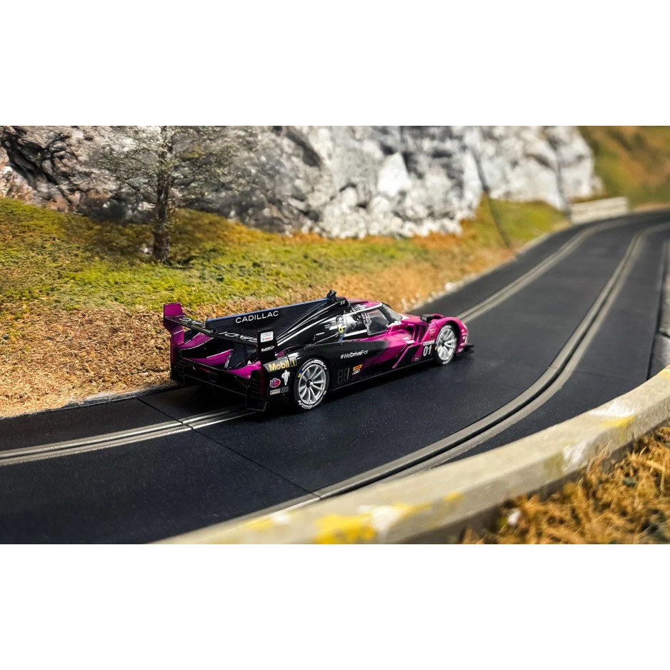 Scalextric C4611 Cadillac V-Series R - Road Atlanta 2024 - Pink Slot Car 1:32 Scale