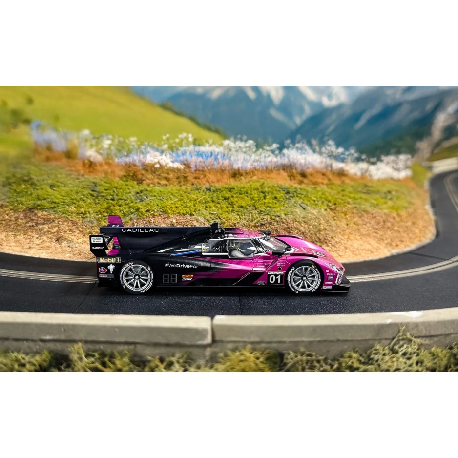 Scalextric C4611 Cadillac V-Series R - Road Atlanta 2024 - Pink Slot Car 1:32 Scale