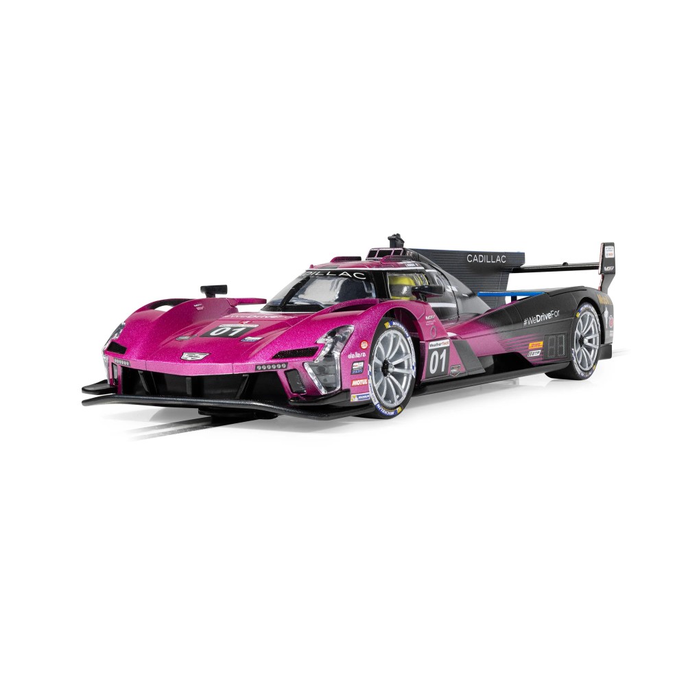 Scalextric C4611 Cadillac V-Series R - Road Atlanta 2024 - Pink Slot Car 1:32 Scale