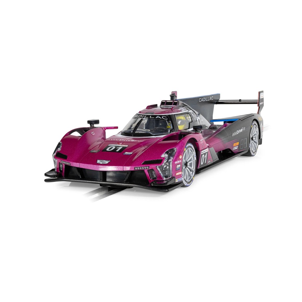 Scalextric C4611 Cadillac V-Series R - Road Atlanta 2024 - Pink Slot Car 1:32 Scale