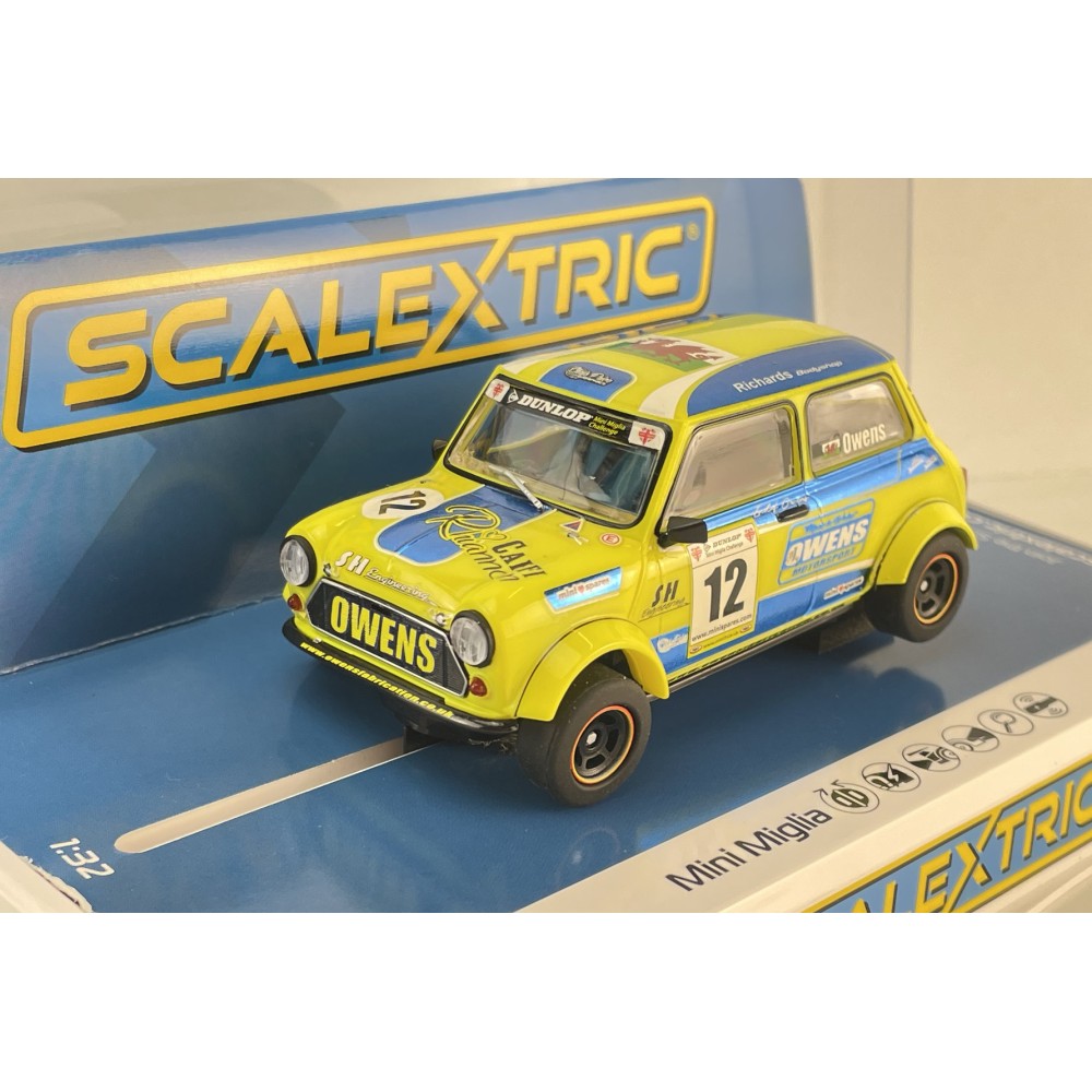 Scalextric C4635 - Mini Miglia - Endaf Owens No 12 Slot Car 1:32 Scale