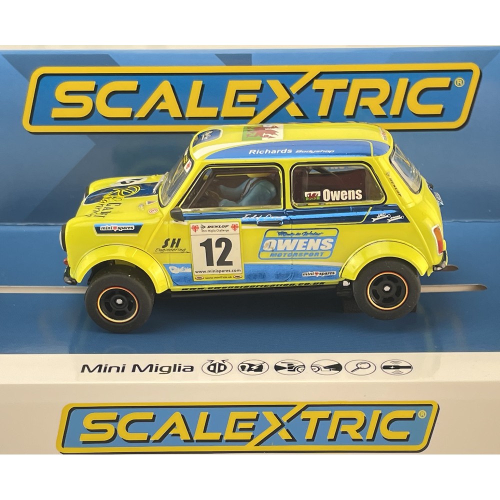 Scalextric C4635 - Mini Miglia - Endaf Owens No 12 Slot Car 1:32 Scale