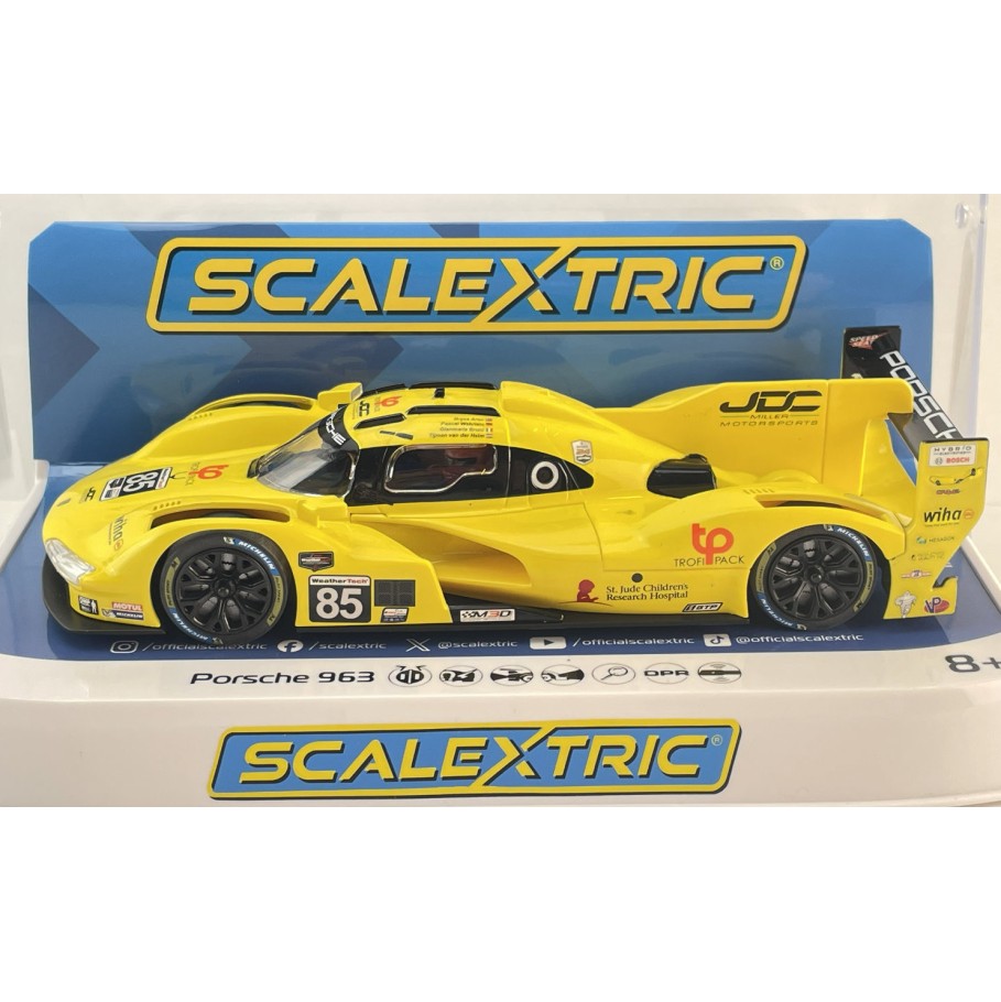 Scalextric C4653 Porsche 963 24hrs of Daytona 2025 - JDC Miller MotorSports Slot Car 1:32 Scale