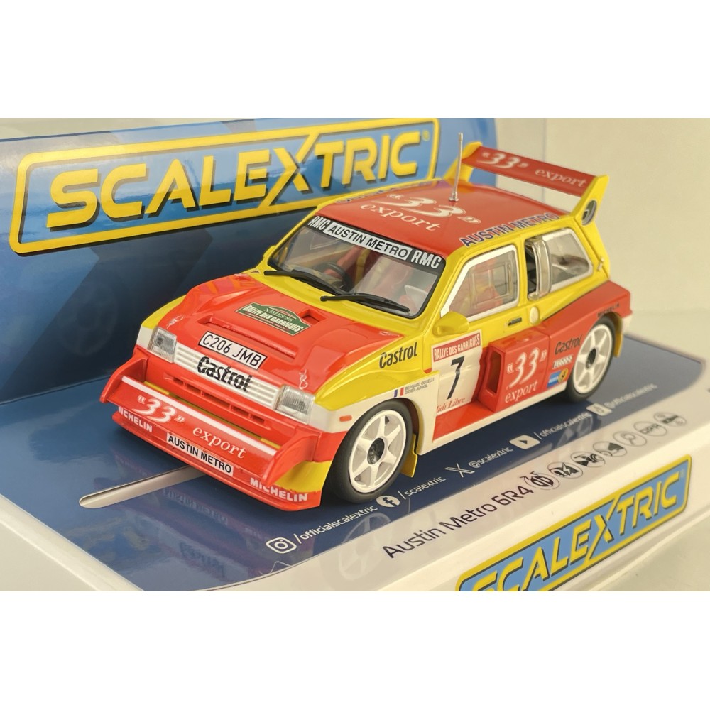 Scalextric C4668 - Austin Metro 6R4 - Didier Auriol No 7 Slot Car 1:32 Scale