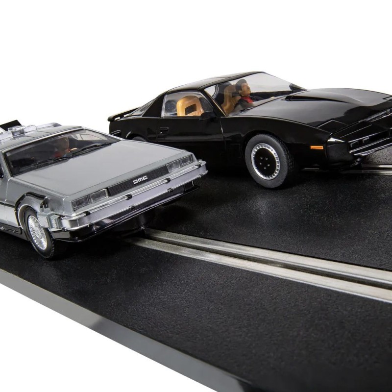 Scalextric C1431S - Back to the Future vs Knight Rider Slot Car Race Set