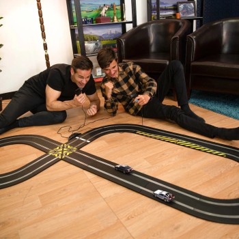 Scalextric C1431S - Back to the Future vs Knight Rider Slot Car Race Set