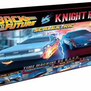 Scalextric C1431S - Back to the Future vs Knight Rider Slot Car Race Set