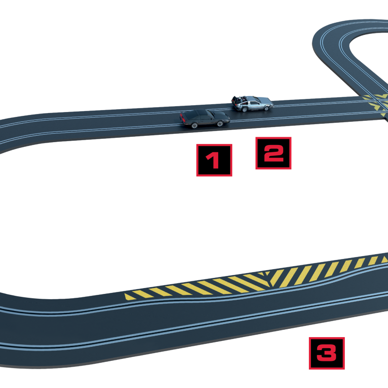 Scalextric C1431S - Back to the Future vs Knight Rider Slot Car Race Set
