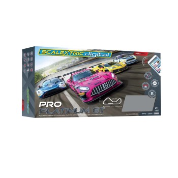Scalextric C1436SF Pro Platinum GT Arc Pro Digital 4 Cars Slot Car Set 1:32