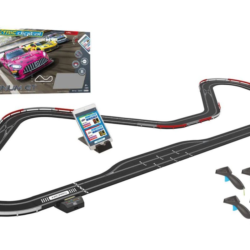 Scalextric C1436SF Pro Platinum GT Arc Pro Digital 4 Cars Slot Car Set 1:32
