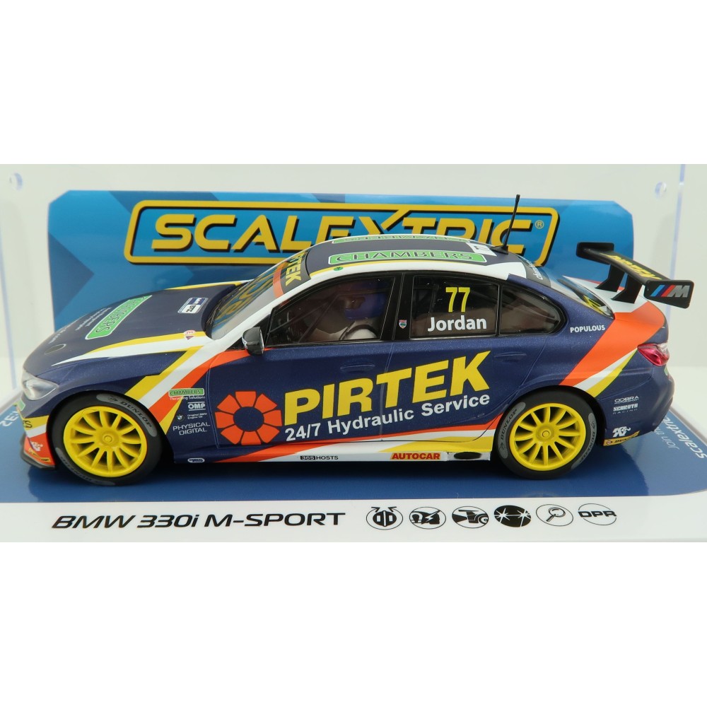 Scalextric C4194 BMW 330i M-Sport BTCC 2019 Andrew Jordan Slot Car 1:32 Scale