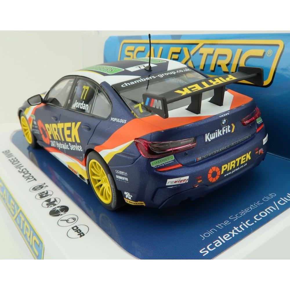 Scalextric C4194 BMW 330i M-Sport BTCC 2019 Andrew Jordan Slot Car 1:32 Scale