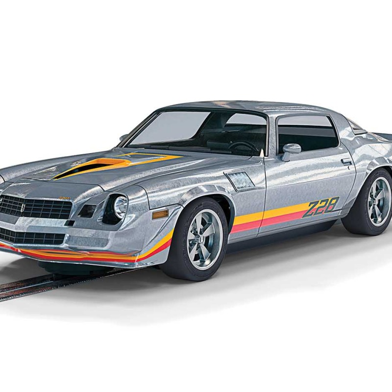Scalextric C4227 Chevrolet Camaro Z28 - Silver Slot Car 1:32 Scale