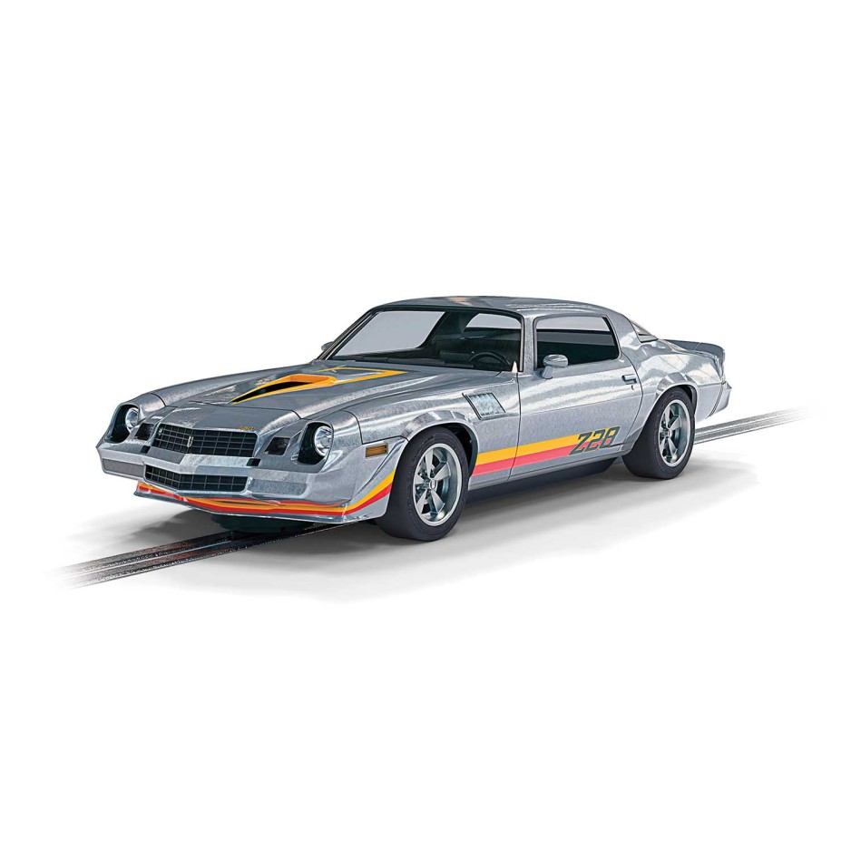 Scalextric C4227 Chevrolet Camaro Z28 - Silver Slot Car 1:32 Scale