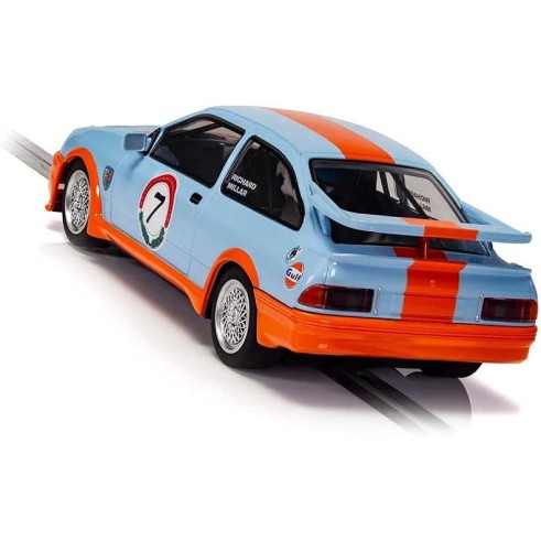 Scalextric C4231 Ford Sierra RS500 - Gulf Edition - Richard Millar Slot Car 1:32 Scale
