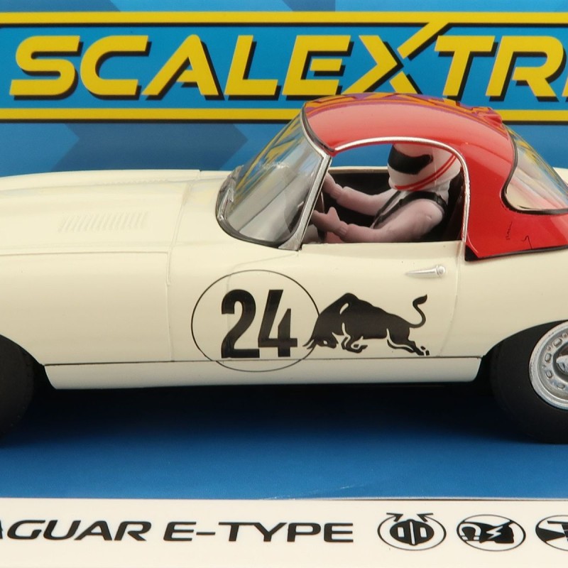 Scalextric C4232 - Jaguar E-Type - Goodwood Revival - Adrian Newey Slot Car 1:32 Scale
