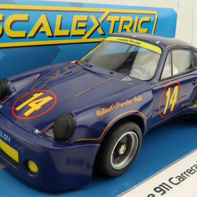 Scalextric C4241 - Porsche 911 Carrera RSR 3.0 – Trans Am 1974 – Al Holbert Racing Slot Car 1:32 Scale