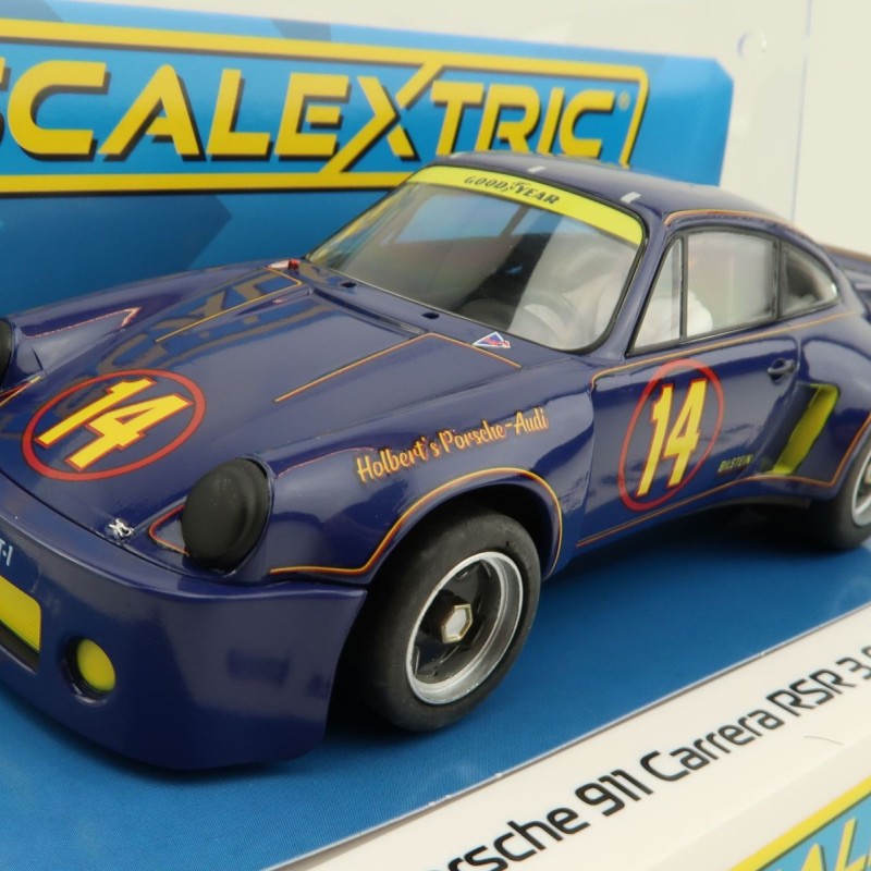 Scalextric C4241 - Porsche 911 Carrera RSR 3.0 – Trans Am 1974 – Al Holbert Racing Slot Car 1:32 Scale