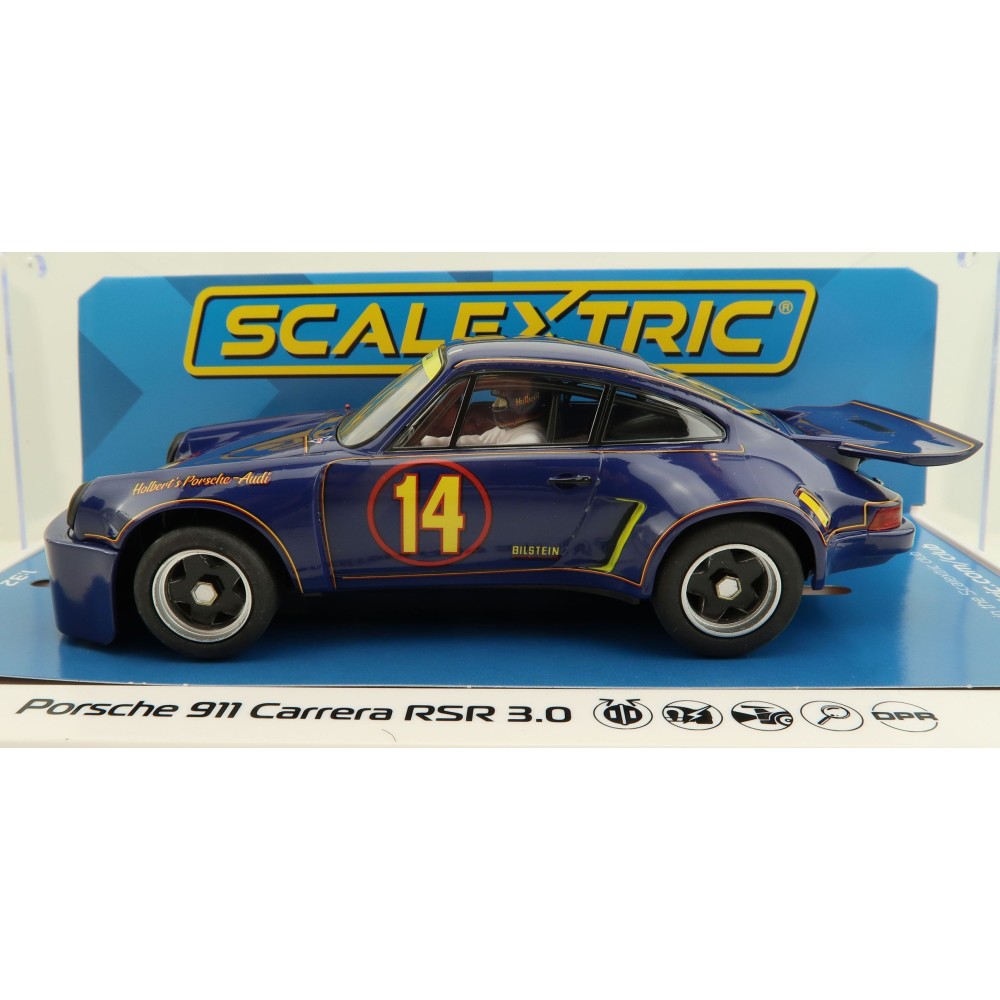 Scalextric C4241 - Porsche 911 Carrera RSR 3.0 – Trans Am 1974 – Al Holbert Racing Slot Car 1:32 Scale