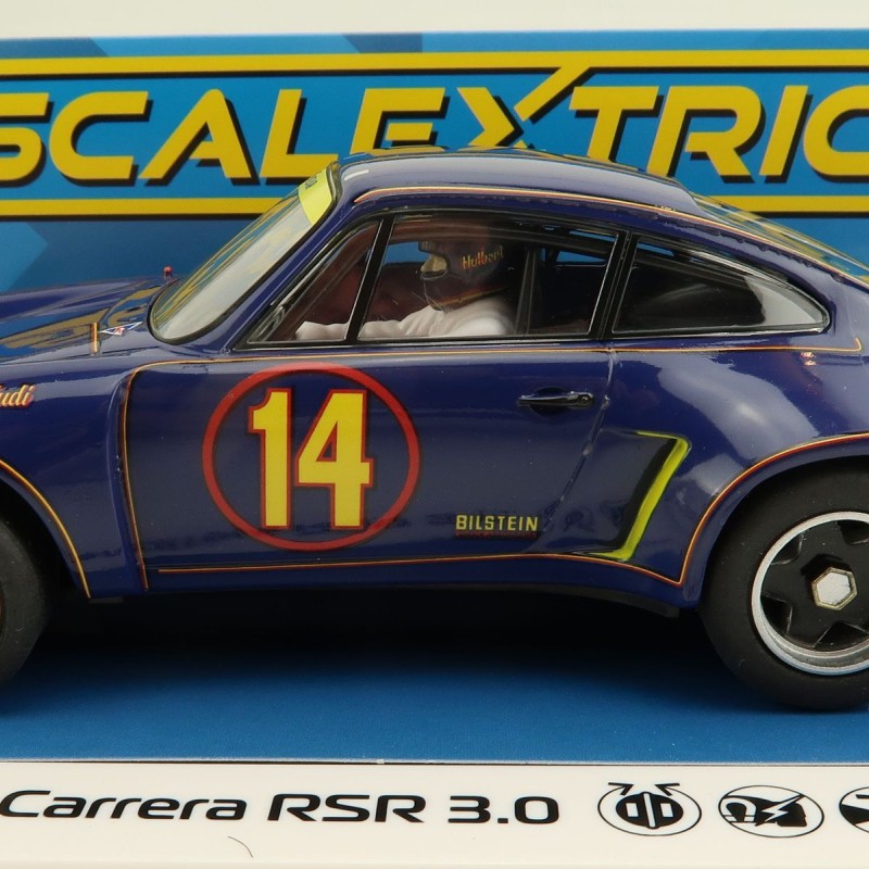 Scalextric C4241 - Porsche 911 Carrera RSR 3.0 – Trans Am 1974 – Al Holbert Racing Slot Car 1:32 Scale