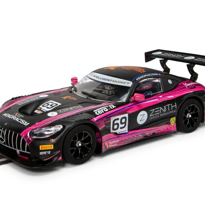 Scalextric C4242 Mercedes AMG GT3 - British GT 2020 - De Haan and KuJala Slot Car 1:32 Scale