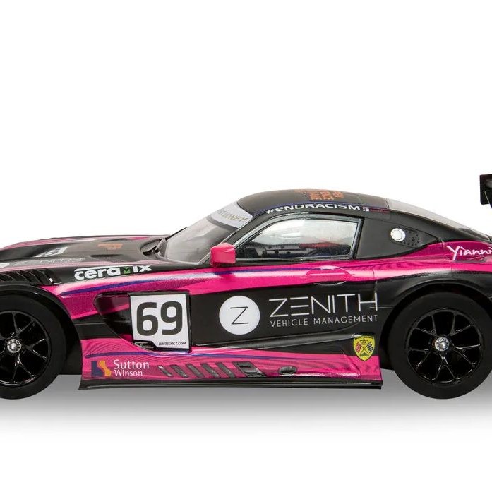 Scalextric C4242 Mercedes AMG GT3 - British GT 2020 - De Haan and KuJala Slot Car 1:32 Scale