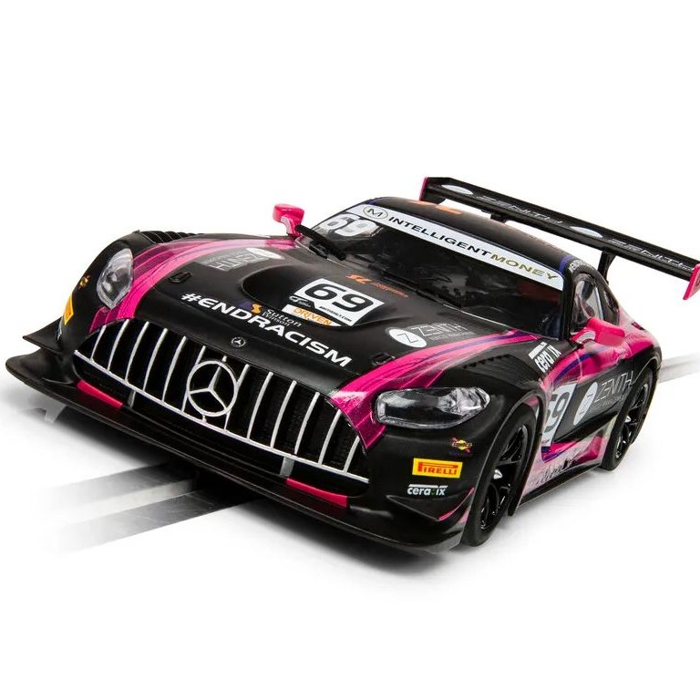 Scalextric C4242 Mercedes AMG GT3 - British GT 2020 - De Haan and KuJala Slot Car 1:32 Scale