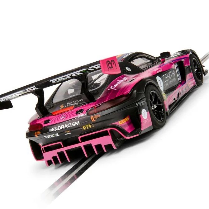 Scalextric C4242 Mercedes AMG GT3 - British GT 2020 - De Haan and KuJala Slot Car 1:32 Scale