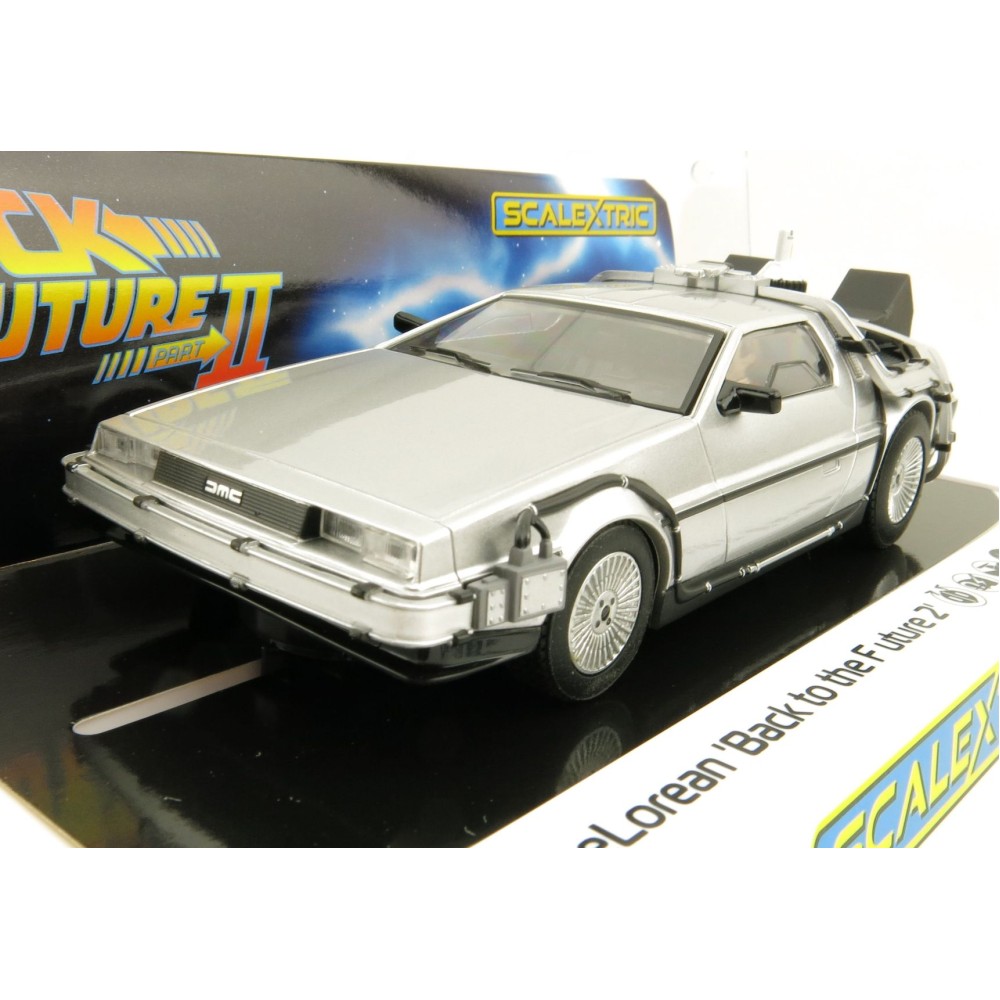 Scalextric C4249 DeLorean - Back to the Future 2 Slot Car 1:32 Scale