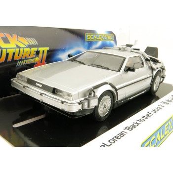 Scalextric C4249 DeLorean - Back to the Future 2 Slot Car 1:32 Scale