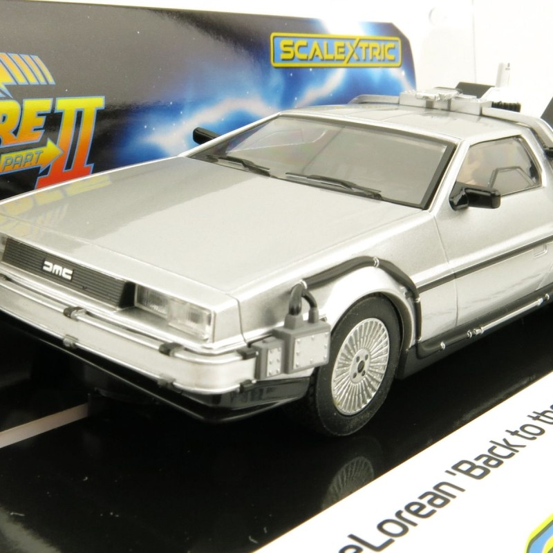 Scalextric C4249 DeLorean - Back to the Future 2 Slot Car 1:32 Scale