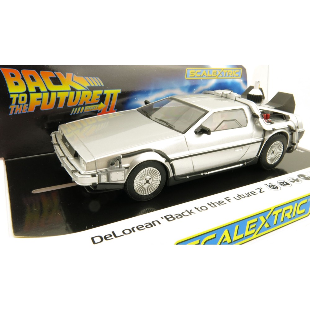Scalextric C4249 DeLorean - Back to the Future 2 Slot Car 1:32 Scale