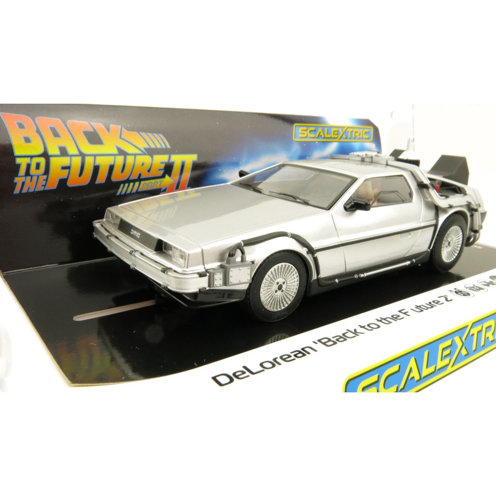 Scalextric C4249 DeLorean - Back to the Future 2 Slot Car 1:32 Scale