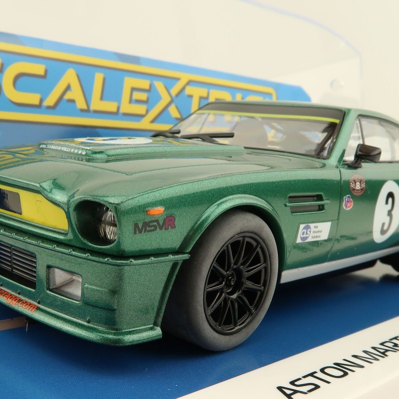 Scalextric C4256 - Aston Martin V8 Chris Scragg Racing Slot Car 1:32 Scale