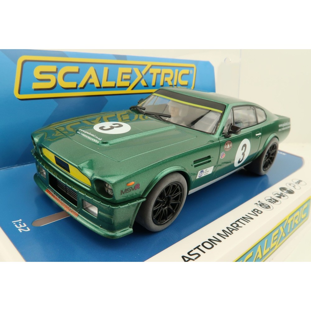 Scalextric C4256 - Aston Martin V8 Chris Scragg Racing Slot Car 1:32 Scale