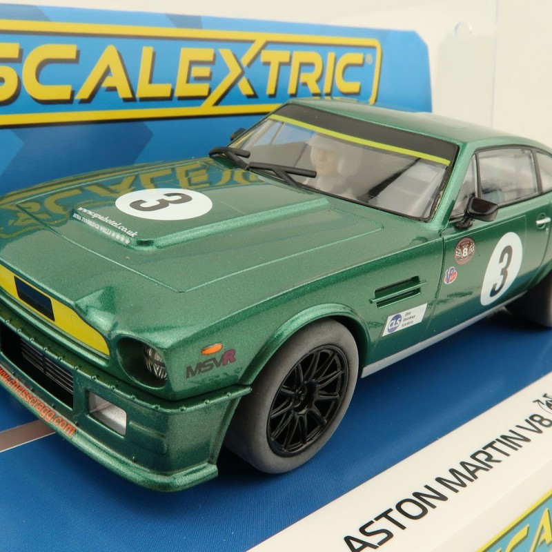 Scalextric C4256 - Aston Martin V8 Chris Scragg Racing Slot Car 1:32 Scale