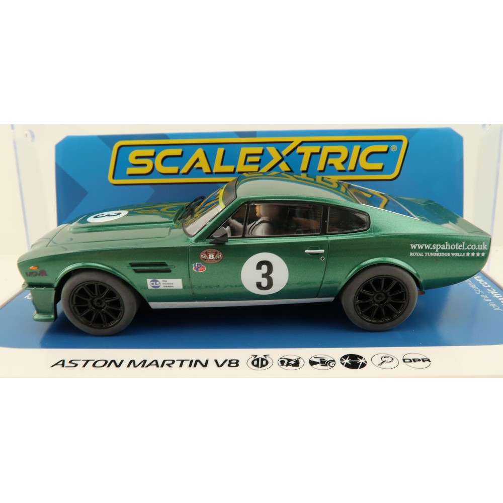 Scalextric C4256 - Aston Martin V8 Chris Scragg Racing Slot Car 1:32 Scale