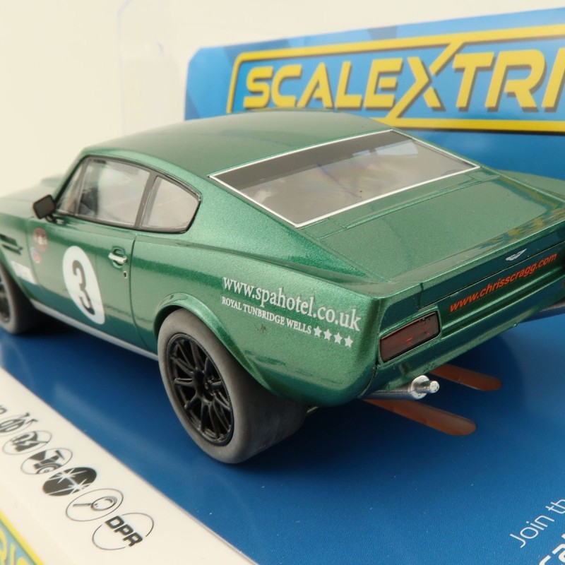 Scalextric C4256 - Aston Martin V8 Chris Scragg Racing Slot Car 1:32 Scale