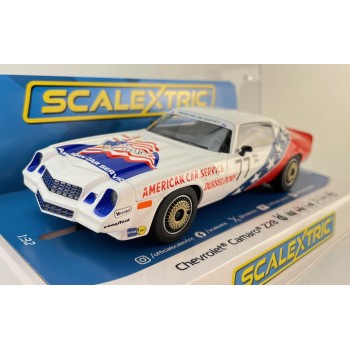 Scalextric C4300 Chevrolet Camaro Z28 No 77 Peter John DTM 1982 Slot Car 1:32 Scale