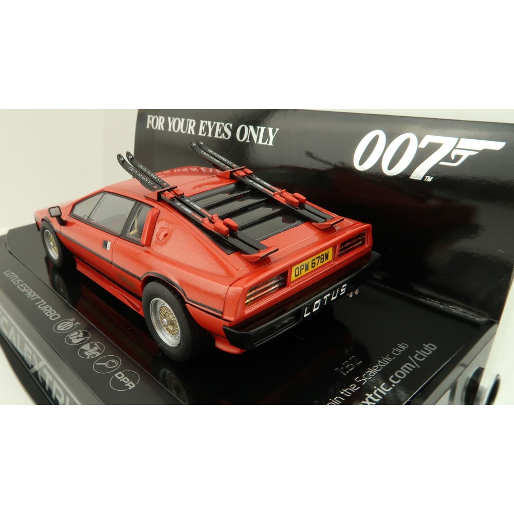 Scalextric C4301 James Bond Lotus Esprit Turbo For Your Eyes Only Slot Car 1:32 Scale