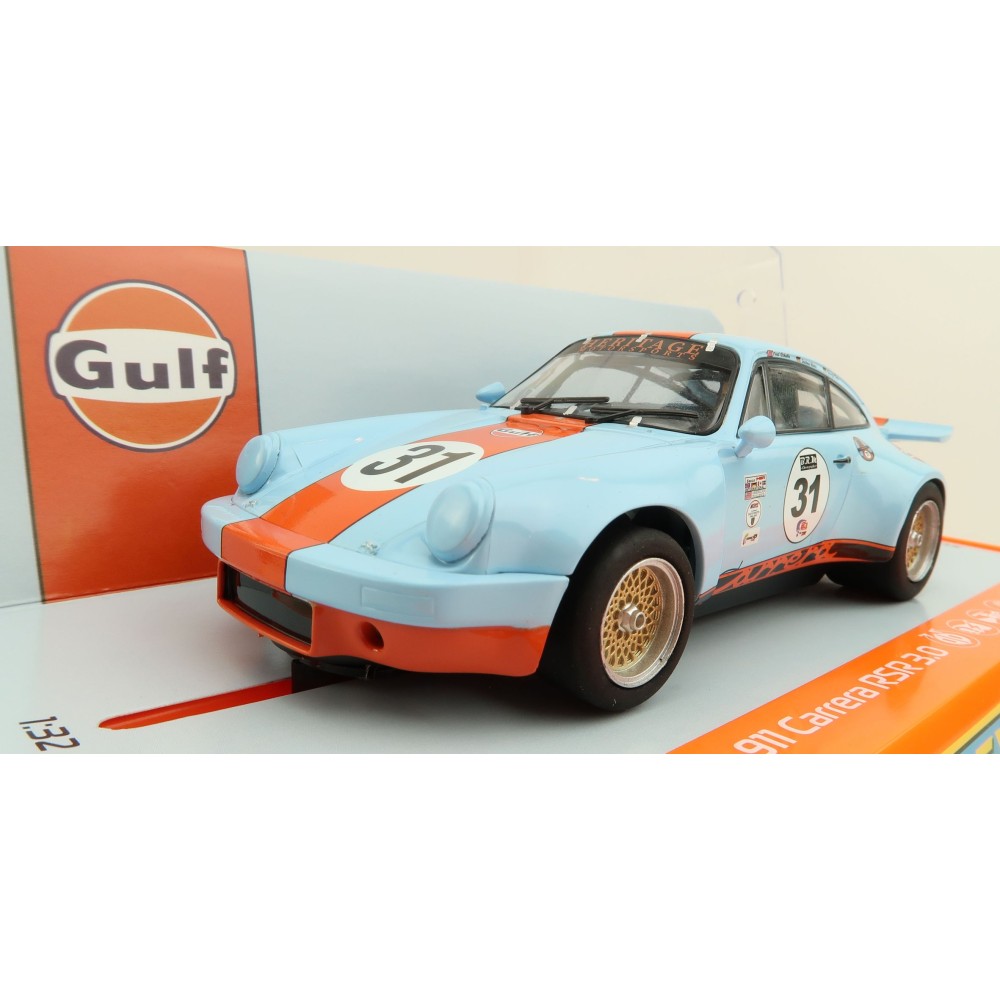 Scalextric C4304 - Porsche 911 RSR 3.0 - Gulf Edition Slot Car 1:32 Scale