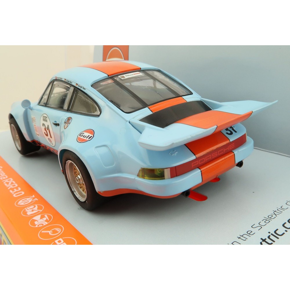 Scalextric C4304 - Porsche 911 RSR 3.0 - Gulf Edition Slot Car 1:32 Scale