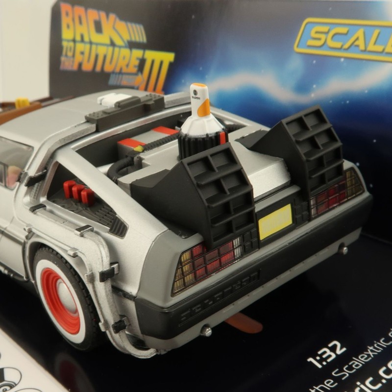 Scalextric C4307 DeLorean - Back to the Future 3 Time Machine Slot Car 1:32 Scale