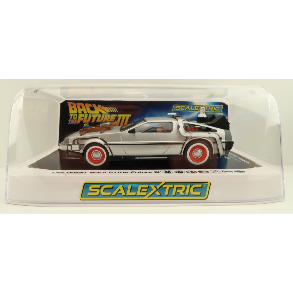 Scalextric C4307 DeLorean - Back to the Future 3 Time Machine Slot Car 1:32 Scale