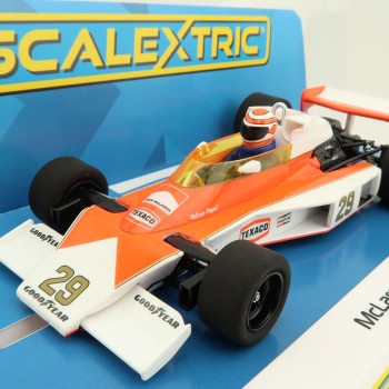 Scalextric C4308 Formula 1 McLaren M23 Dutch GP 1978 Nelson Piquet Slot Car 1:32 Scale