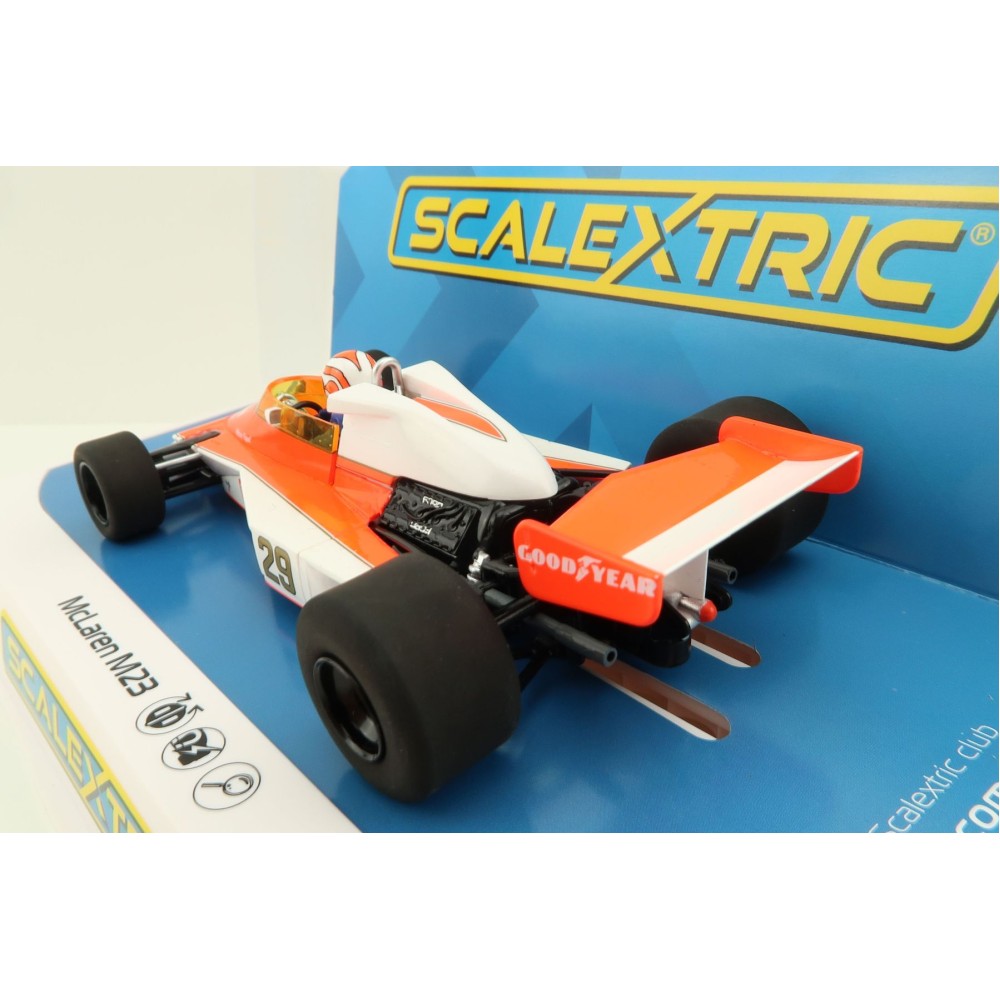 Scalextric C4308 Formula 1 McLaren M23 Dutch GP 1978 Nelson Piquet Slot Car 1:32 Scale