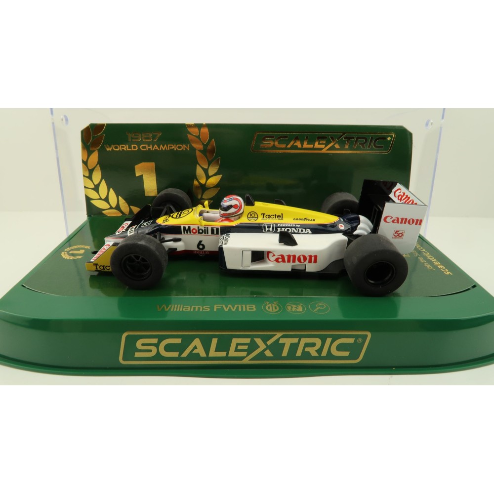 Scalextric C4309 Williams FW11 - Nelson Piquet 1987 World Champion F1 Slot Car 1:32 Scale