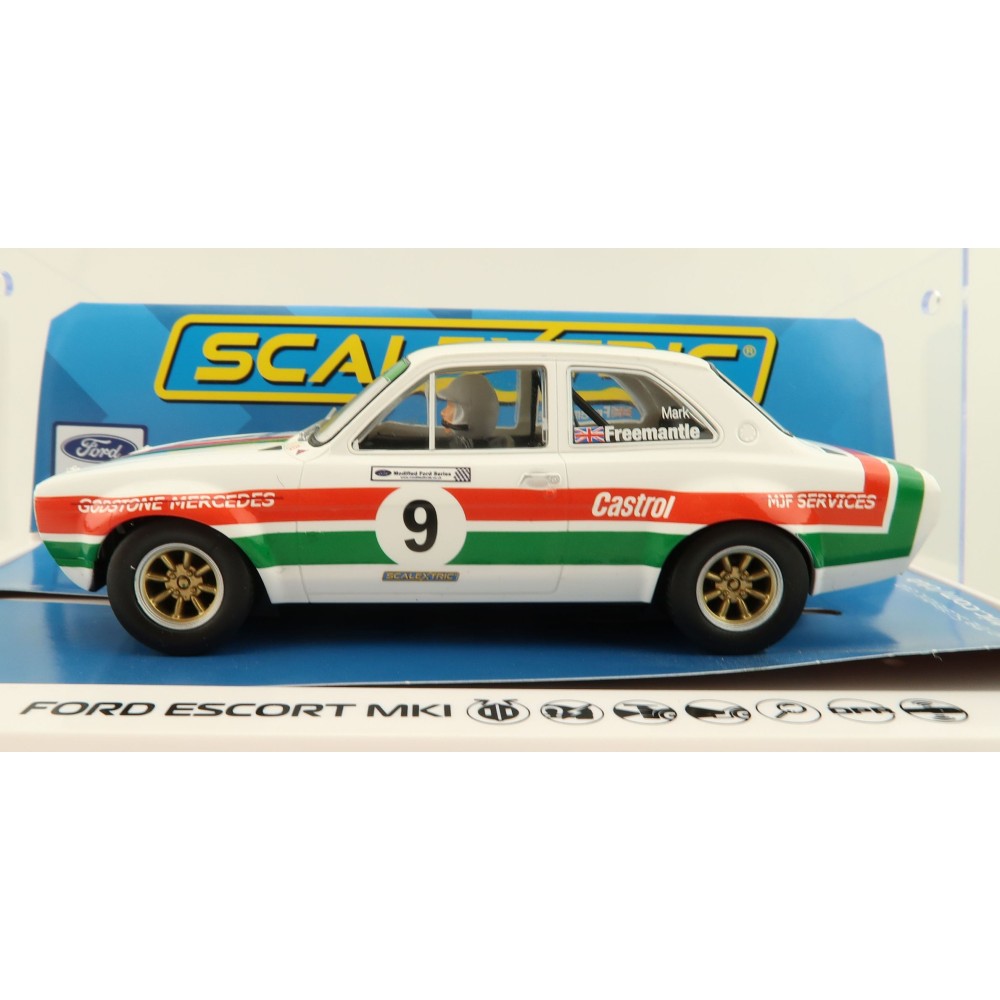 Scalextric C4314 Ford Escort MK1 Mark Freemantle Castrol Racing Slot Car 1:32 Scale