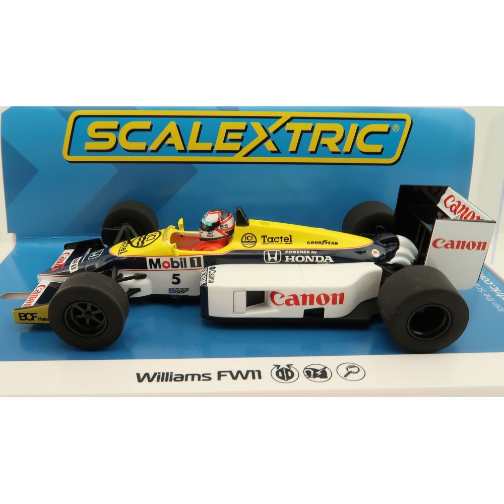 Scalextric C4318 Williams FW11 1986 British Grand Prix Nigel Mansell Slot Car 1:32 Scale